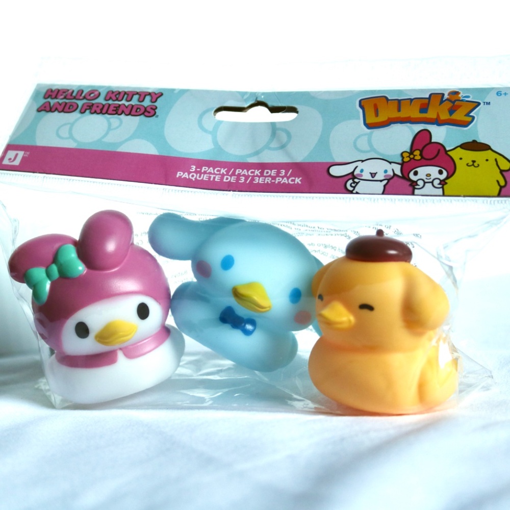 Hello Kitty & Friends Sanrio Rubber Duck Bath My Melody Cinnamoroll Pompompurin